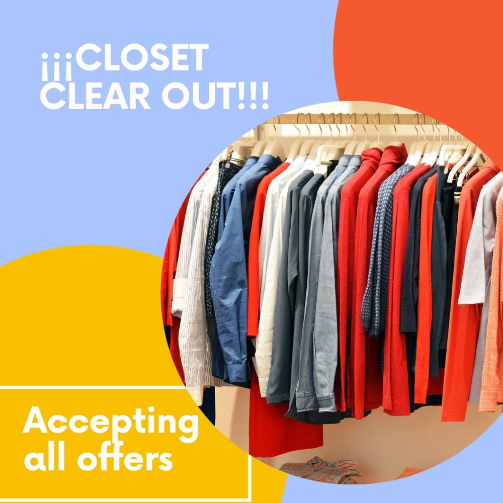 Closet clear out!
